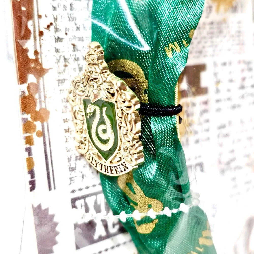 NEW! Harry Potter Slytherin House Headband Metal House Logo Emblem Pin Brooches
